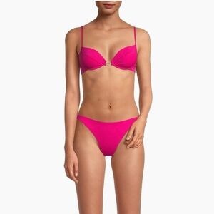 NWT L Space Women’s Camacho Low Rise Bikini Bottoms in Pink in size L